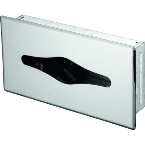 DISTRIBUTEUR DE SERVIETTES EN PAPIER EN ACIER INOXYDABLE MAX. 400 FEUILLES CHROME AVEC SERRURE