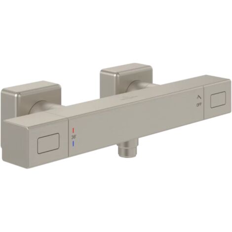 Mitigeur douche thermostatique VILLEROY ET BOCH Universal rectangle Brushed Nickel Matt
