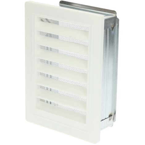 Grille ventilation Upmann moustiquaire et cadre de montage 100 x 160 mm