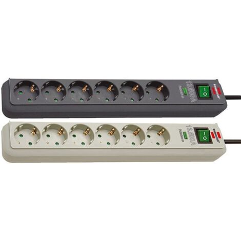 Brennenstuhl Eco-Line multiprise 6 prises anthracite 5 m