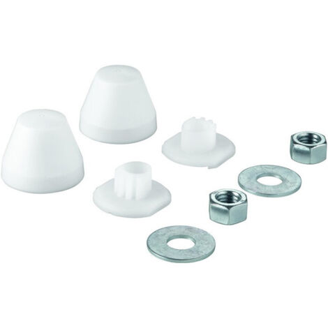 Grohe – Set de fixation pour WC – Acier inoxydable – Installation solide et durable – Compatible bidet – Pour chantiers humides