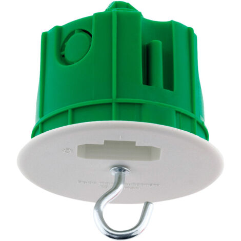 Boîte DCL point de centre murs pleins Ø65mm Vert - Blm