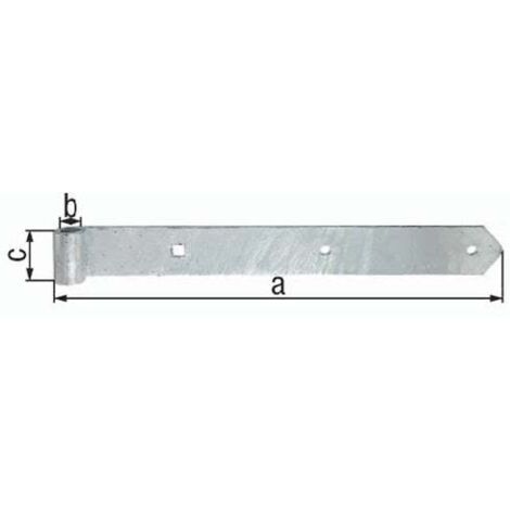 GAH Alberts Paumelle de volet l.40mm L.400x40mm S.4mm D.13mm VA rd - 313838