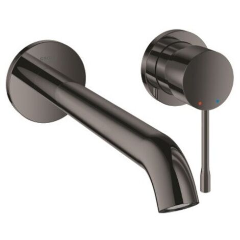 Grohe – Mitigeur de lavabo encastré 2 trous finition graphite – Mousseur EcoJoy 5,7 l/min – Longueur bec 230 mm – Entraxe 110 mm – 19967A01
