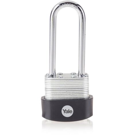 Cadenas acier laminé YALE - 40 mm - Anse large - 3 clés - 24312000 (1/3)
