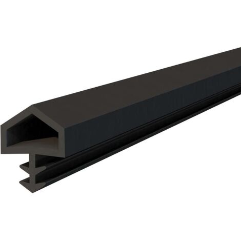 Cyclingcolors – Joint d'isolation pour portes intérieures – Caoutchouc TPE noir – Longueur 2 mètres – Largeur 10mm – Hauteur 5,5mm – Étanchéité renforcée