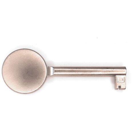 Cyclingcolors – Clé de meuble 70mm rond plein nickelé mat – Serrure design contemporain – Pour meubles et penderies – Élégante et fonctionnelle