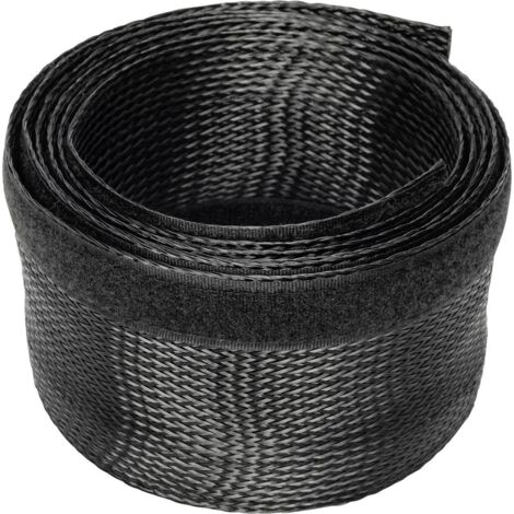 Digitus Organisateur de câbles noir 2 mètres flexible (1/5)