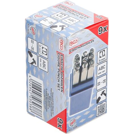 BGS Chiffres à enfoncer 8 mm - 3038