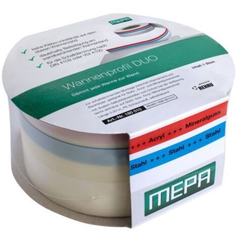 Mepa Joint pour baignoire DUO revêtement adhésif double face (1/2)