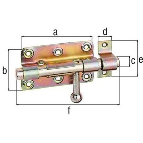 Verrou Typ268 avec boucle 100mm galvanisé (1/3)