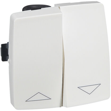 Interrupteur de volets roulants pour moulure appareillage saillie LEGRAND 098982 blanc