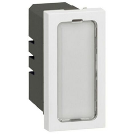 Voyant antimicrobien 12V à 24V 0,2W Mosaic 1 module avec 4 étiquettes de couleur LEGRAND 078551