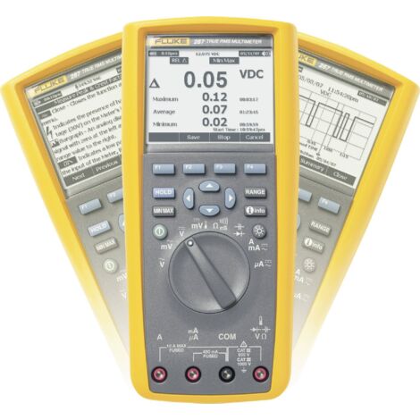 Fluke 287/EUR Multimètre numérique écran graphique, enregistreur de données CAT III 1000 V, CAT IV 600 V Affichage (nombre de points): 50000 Q51281 (1/5)