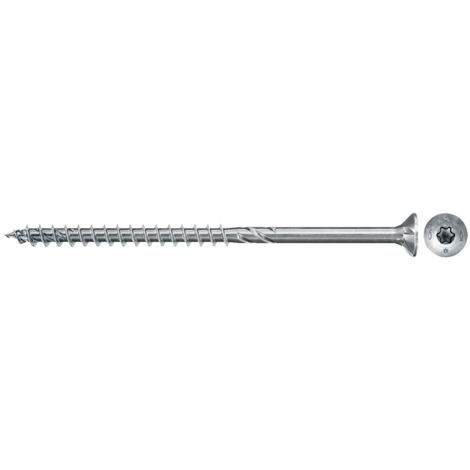 25 Vis Power-Fast FPF-II-CZP Ø6 x 140 mm, tête fraisée PZ, filetage partiel - Fischer
