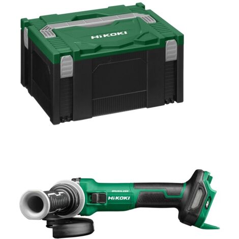 Hikoki – Meuleuse Ø125 mm 36V – Moteur Brushless – Puissance équivalente à 1500W – Frein moteur électrique – Protection contre l'eau et la poussière - G3613DEW2Z