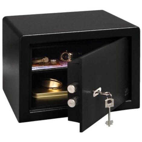 Coffre-fort à double paroi avec serrure à double panneton – Fixation murale et au sol – H180 x L280 x P200 mm – Poids 7.5 kg – 24840 – Burg Wachter