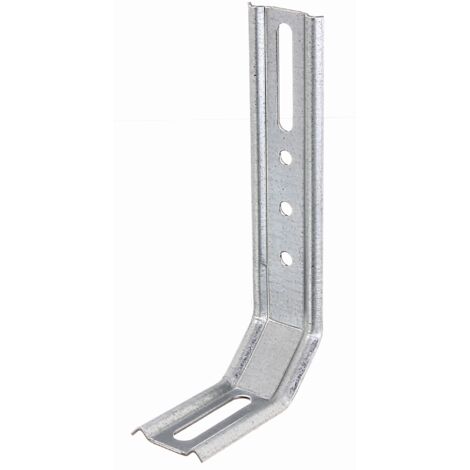 Équerre de fixation réglable 3 pans – Acier galvanisé Sendzimir – 50 x 30 x 120 mm – Set de 25 pièces pour construction et réparation – Alberts