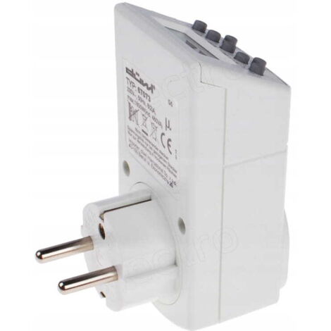Minuterie numérique télécommandée 20 programmes IP44 2000 W (1/3)