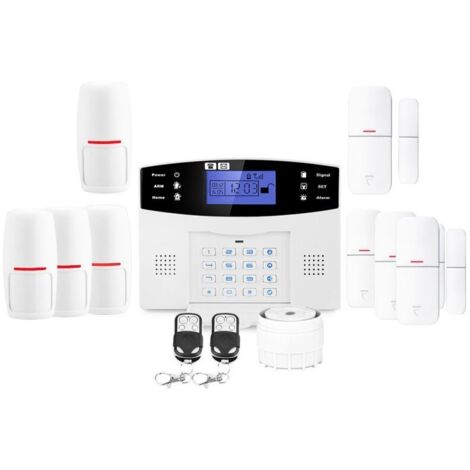 Alarme maison sans fil 4G GSM – Système d'alarme évolutif 99 zones – Sirène 110dB – Application Tuya pour gestion à distance – Lifebox