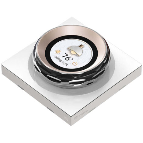 AqaraBouton à écran tactile V1 UE, 2 interrupteurs électriques et 6 interrupteurs sans fil, réglage précis, contrôle jusqu'à 18 appareils Aqara, Compatible avec Apple Home, Alexa, Google. (1/5)