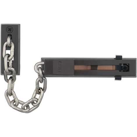Chaîne de porte SK66 L.165mm DIN Gauche/Droite marron avec sécurité enfant ABUS