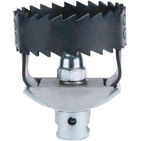 Ks Tools – Coupe-racines Ø 65 mm – Acier trempé pour racines de tuyaux – Compatible spirales 22 mm – Plage de travail 75-100 mm