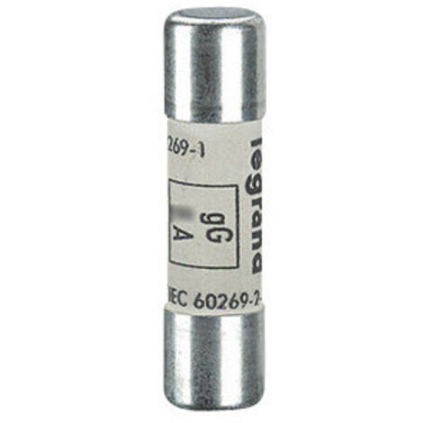 Cartouche industrielle cylindrique Legrand 10x38mm sans voyant 6A