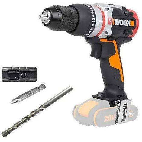 Worx WX354.9 perceuse à percussion sans fil noire 20 V (1/3)