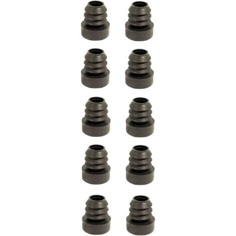 Cyclingcolors – Lot de 10 embouts de pied en plastique D = 18mm – Embouts à ailettes avec base renforcée – Protection pour meubles tables chaises