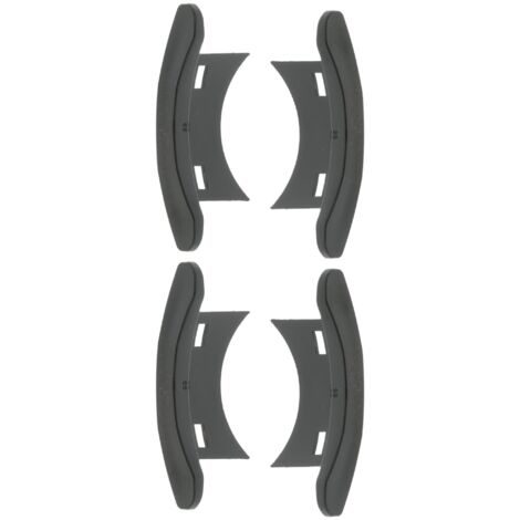 Cyclingcolors – Lot de 4 embouts de guidage pour volet roulant en PVC noir – Pour lames aluminium 55mm – Épaisseur 13 et 14mm – Installation facile