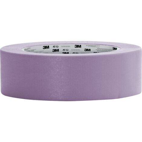 3M – Ruban de masquage haute précision 50m x 24mm – Violet – Technologie Edge-Lock™ pour surfaces délicates – Résistance aux U.V.