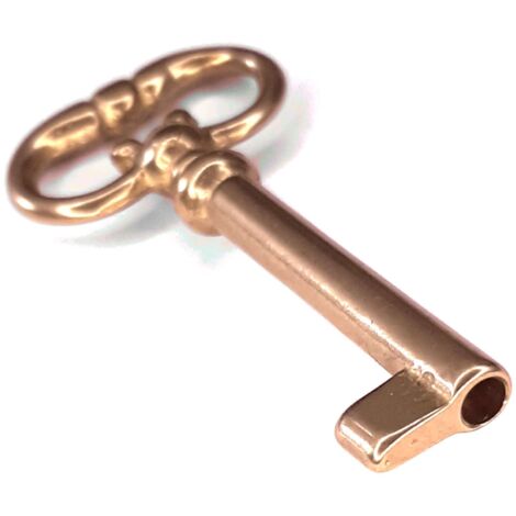 Serrure Porte Meuble Laiton Fer - Entraxe 2cm, Tirage Gauche, Stock Ébéniste