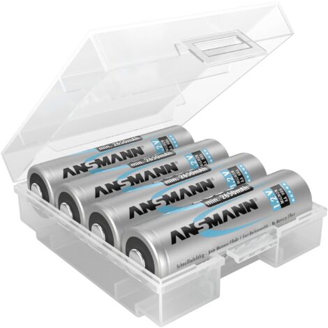 Ansmann Box 4 Boîte de piles 4x LR3 (AAA), LR6 (AA) (L x l x H) 67 x 55 x 22 mm X37311 (1/4)