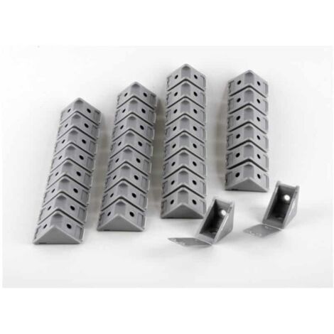 NORDLINGER PRO Lot de 32 Taquets d’assemblage - Gris alu