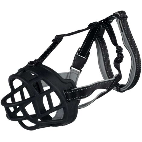 Muselière muzzle flex, en caoutchouc M, noir