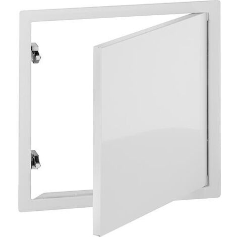 TRAPPE ACIER LAQUE BLANCHE 20X20 CLICOUVERTURE A CLIC