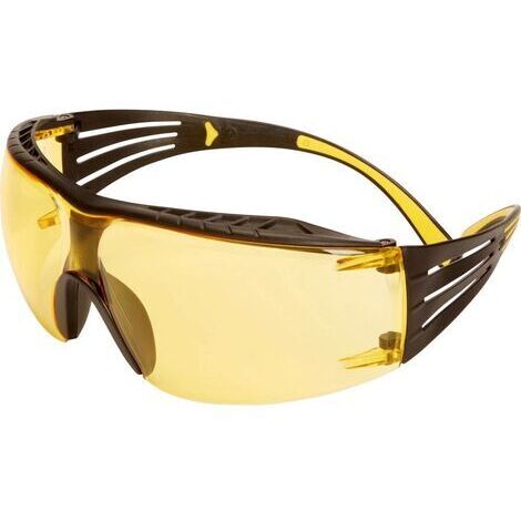 3M SecureFit SF403XSGAF-YEL Lunettes de protection avec protection anti-buée jaune, noir