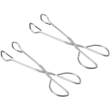Pinces de service en acier inoxydable, longueur 240 mm, 2 pièces - Hendi 171028