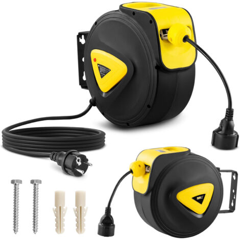 Rallonge électrique automatique sur tambour enrouleur 20 m + 3 m (1/5)