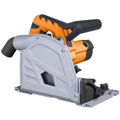 Scie plongeante 1400W 165 mm – Profondeur de coupe 54 mm – Vitesse réglable 2000-5000 tr/min – Lame TCT 48 dents – Pour bois massif et MDF – Feider (1/5)