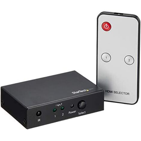 StarTech.com Switch HDMI - 2 ports - Commutateur HDMI 2x1 - Ultra HD 4K 60 Hz (1/5)