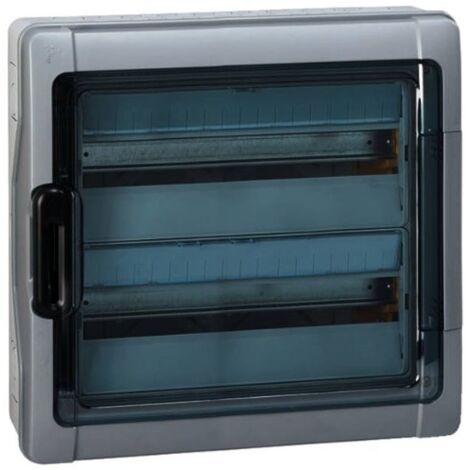 Coffret électrique nu étanche IP65 – 2 rangées 18 modules – Compatible accessoires Legrand Plexo – Résistance chocs IK09 - Plexo3 (1/3)