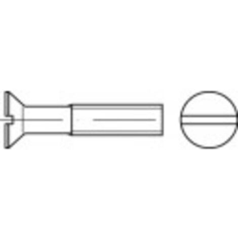 Vis à tête fraisée TOOLCRAFT 134150 200 pc(s) M2 5 mm tête fraisée plat acier N/A Q21937 (1/2)