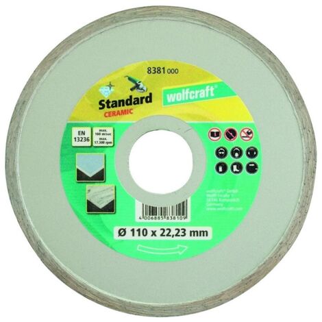 wolfcraft Disque diamant à tronçonner « Standard Ceramic » (1/2)