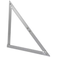 Silverline – Équerre pliante aluminium 600 mm – Système de verrouillage 90°/45° – Housse de protection incluse – Pour espaces confinés