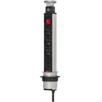 BRENNENSTUHL Bloc multiprise Tower Power escamotable avec interrupteur