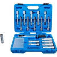 Bgs Technic – Jeu d'outils pour amortisseurs 18 pièces – Acier chrome-vanadium – 1 cliquet réversible – 7 douilles hexagonales – 2087