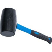 BGS Marteau en caoutchouc manche en fibre de verre tête noire Ø 69 mm 900 g - 1963