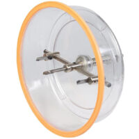 Silverline – Scie trépan ajustable Ø 40 - 200 mm – Capot de sécurité – Pour bois, plastique, plâtre, aluminium – Mèche extensible avec bras gradué